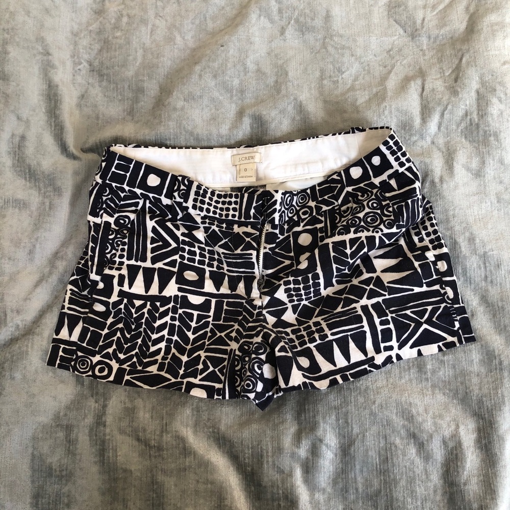 J crew patterned shorts